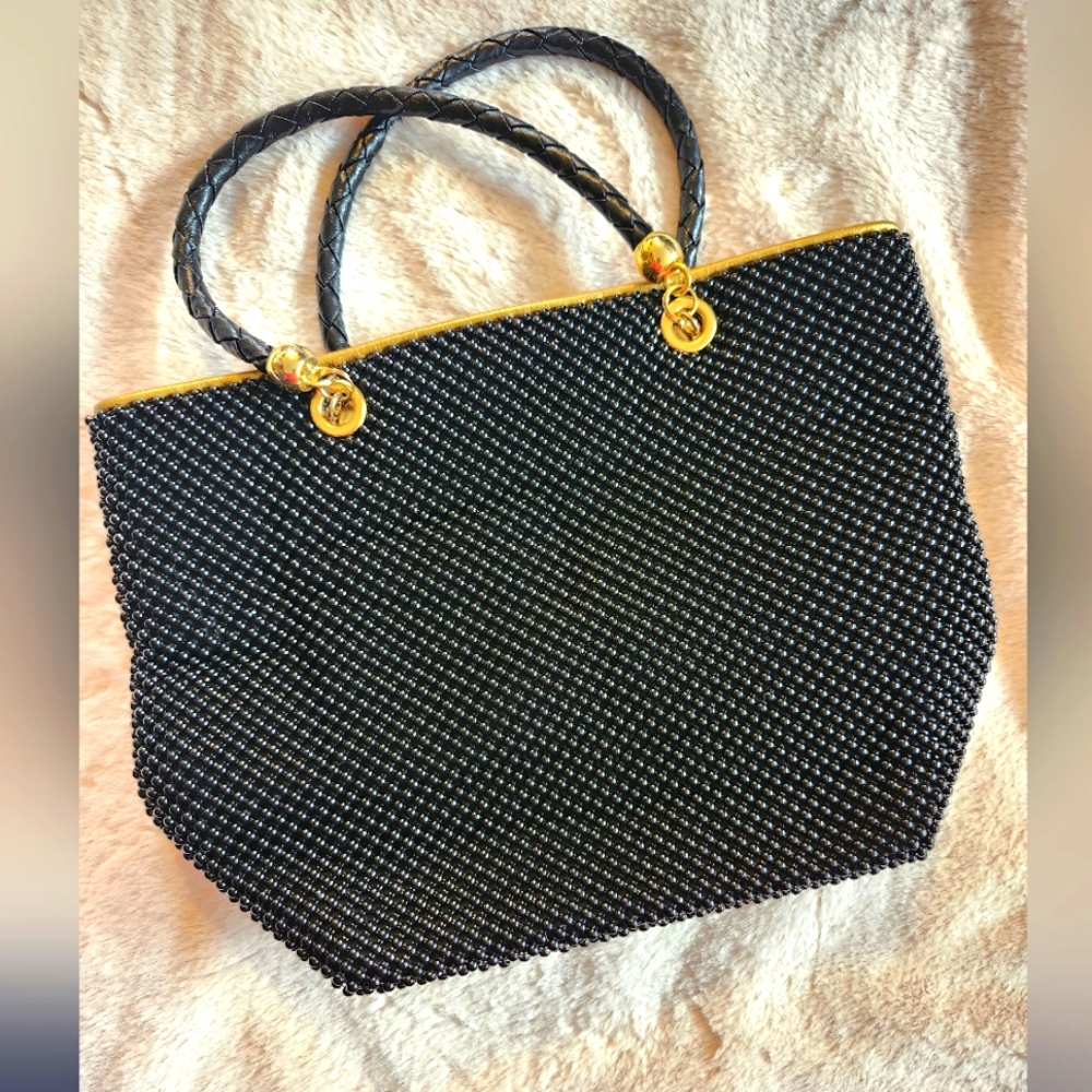 Vintage Beaded Metal Handbag